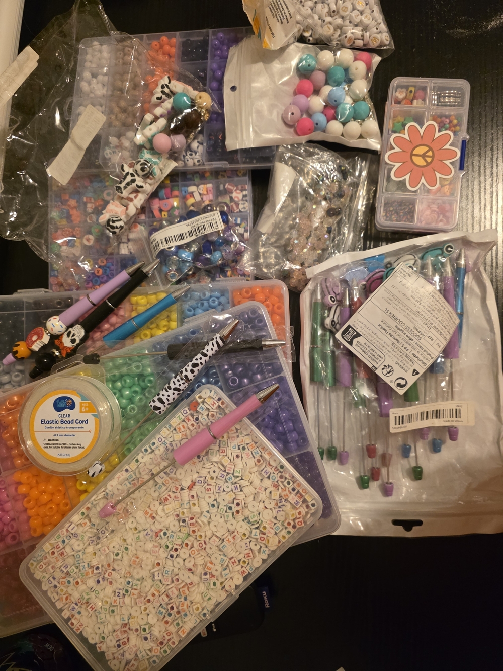 Assorted Party Bead and Craft Supply Pack - Multicolor
